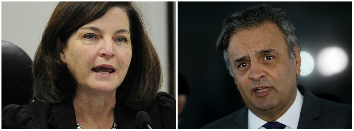 A procuradora Raquel Dodge afirmou que a produção de provas está ligada a todos os envolvidos na delação da JBS e, como consequência, não faz sentido desmembrar os inquéritos; em gravação feita pelo empresário Joesley Batista, sócio da empresa, o senador Aécio Neves (PSDB-MG) pede R$ 2 milhões em propina; a defesa do parlamentar quer as apurações sobre os demais envolvidos – incluindo a irmã dele, Andrea Neves – sejam remetidas à primeira instância jurídica e que somente a parte referente ao tucano fique no STF