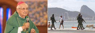 O bispo católico Dom Mauro Morelli criticou a intervenção na Segurança Pública no Rio de Janeiro. Para Dom Morelli, a tarefa constitucional dos militares é outra, "e também a solução"; "Trabalhei 24 anos na Baixada Fluminense como primeiro bispo da Diocese de Duque de Caxias. Discordo de intervenções que aviltam militares e trazem angústia e sofrimento aos pobres, em sua maioria de origem africana. A tarefa constitucional dos militares é outra, também a solução!", diz o religioso em sua página no Twitter