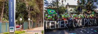 Daqui a pouco vão nos impedir de usar camisetas com poemas que não agradem as elites, ver filmes sobre nossa história recente, cantar canções de protesto ao golpe. Teremos que parar de pensar também? Assim foi na ditadura militar que dominou o Brasil mais de 20 anos