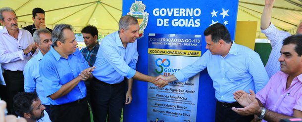 Na inauguração da reconstrução do trecho de 77,1 quilômetros da GO-173, de Britânia a Santa Fé de Goiás, o governador Marconi Perillo e o vice-governador Zé Eliton anunciaram em seus discursos que até o final de junho o governo irá inaugurar pelo menos uma obra por dia; "Só iremos descansar no domingo; de segunda a sábado manteremos uma extensa agenda de inaugurações em todas as regiões do estado", declarou Marconi; Vale do Araguaia, de acordo com o governador, recebeu importantes investimentos do governo ao longo de seus mandatos; entre eles, as pavimentações das rodovias de Britânia a Itacaiú e de Britânia a Aruanã