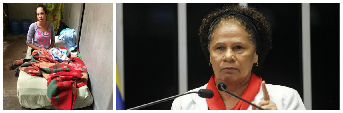 A senadora Regina Sousa (PT-PI) apresentou um projeto para alterar a Lei do Marco Legal da Primeira Infância com o objetivo de regulamentar os direitos das crianças cujas mães e pais estejam submetidos a medida privativa de liberdade. De acordo com o projeto, mulheres lactantes em prisão preventiva que não tenham sido presas em flagrante por crime contra a vida tenham a prisão convertida em domiciliar. O projeto vem de encontro às notícias divulgadas esta semana de que um bebê recém-nascido passou dois dias em uma cela de delegacia junto com a mãe, que cumpria prisão preventiva porque a polícia achou com ela e com o companheiro cerca de 86 gramas de maconha 