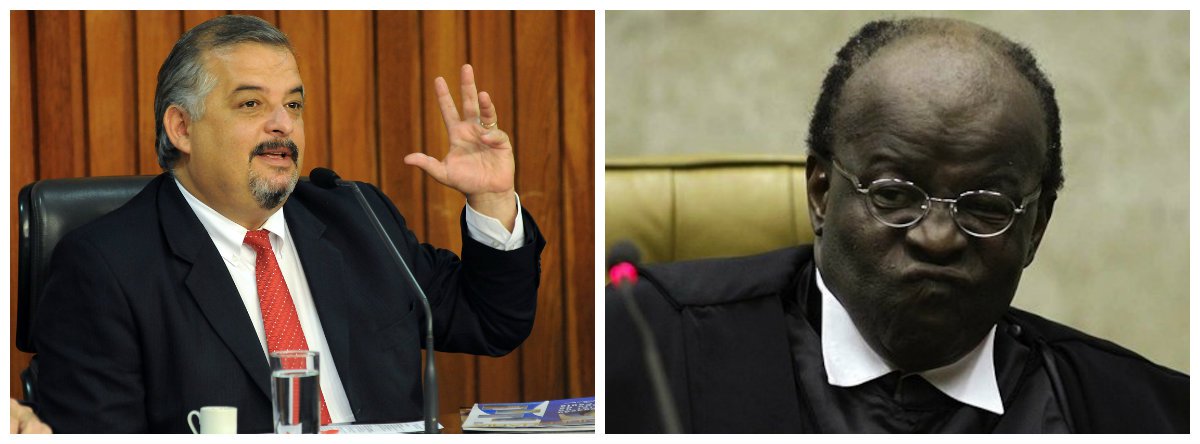  Vice-governador de São Paulo, Márcio França (PSB) e ex-presidente do Supremo Tribunal Federal (STF Joaquim Barbosa 2