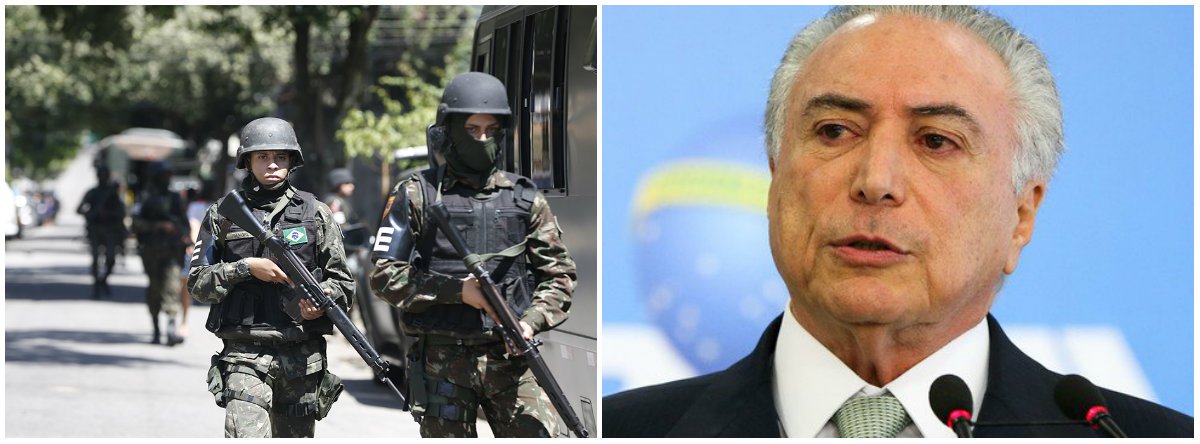 Quem diz é o jornalista Mauro Lopes, também tem um blog, o Caminho Pra Casa; "Os militares, aqueles que até analistas de esquerda afirmaram estarem 'constrangidos' com seu novo papel, a cada dia dão mostras que estão adorando a volta da ordem unida. Oficializaram a condição de guetos das favelas cariocas, implantando um controle inconstitucional; Advertiram que uma nova Comissão da Verdade é inadmissível"