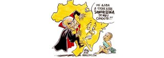 Em sua última charge de 2017, o cartunista Latuff retrata como o Brasil foi vampirizado em 2017 pelo governo ilegíitmo de Michel Temer, chamado justamente de "Vampirão", e a esperança de que o País consiga se libertar, em 2018, do capítulo mais vergonhoso de sua história, que foi o golpe de um sindicato de políticos corruptos contra uma presidente honesta