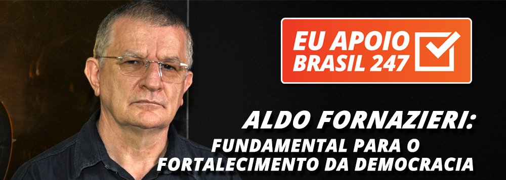 O cientista político e professor Aldo Fornazieri apoia a campanha de assinaturas solidárias do 247. "Democracia e pluralidade são fundamentais para que se crie uma consciência crítica da sociedade, para que a sociedade saiba refletir não por comandos remotos e não por manipulação de ideia e de informação", diz ele; assista ao seu vídeo de apoio