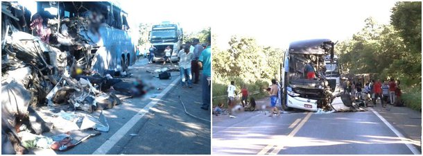 O acidente com o ônibus da empresa Expresso Guanabara, na BR-020, em Formosa, Goiás, deixou ao menos sete pessoas mortas; segundo a Polícia Rodoviária Federal (PRF), ainda não há um número de preciso de feridos, que foram encaminhados para unidades de saúde da região