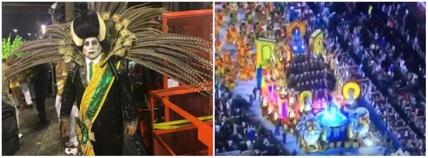 Pela dura crítica social e política e por retratar o presidente ilegítimo Michel Temer como um vampiro, a Tuiuti virou o segundo assunto no mundo, mais comentando no Twitter no primeiro dia de desfile no Marques de Sapucaí. Mas, a Globo simplesmente fingiu não ver
 