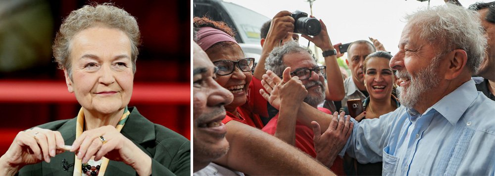 "Depende da decisão do TRF-4 em Porto Alegre se Lula poderá ou não ser candidato do PT nas próximas eleições presidenciais no Brasil. É justamente isso que os donos do poder no Brasil atual pretendem evitar por todos os meios, em associação com o conglomerado midiático Globo, que pauta a opinião pública", afirma Herta Däubler-Gmelin; o relato foi publicado no DCM