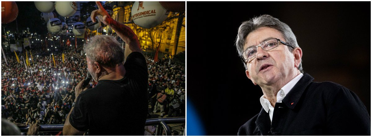 Político francês Jean-Luc Mélenchon, candidato da esquerda à presidência no país em 2012 e 2017, classificou como "nojenta" a situação do Brasil após a condenação do ex-presidente Lula pelo TRF4; em post no Facebook, ele resumiu: "Brasil nojento: os corruptos que governam o Brasil de assalto condenam Lula a 12 anos e 1 mês de prisão em segunda instância. Um escândalo fomentado pelo bandido Temer, um presidente corrupto até a medula, que já havia derrubado a presidente Dilma Rousseff com a cumplicidade do Judiciário"; Mélenchon também assinou o manifesto Eleição Sem Lula é Fraude