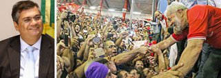 O governador do Maranhão, Flávio Dino (PC do B), reforçou a defesa à candidatura do ex-presidente Luiz Inácio Lula da Silva à Presidência em 2018:  "Se a elite brasileira tivesse um pouquinho de espírito nacional, e menos espírito de Miami, concordaria que Lula é importante para o Brasil. [Tirá-lo] abre espaço para uma aventura que seria Bolsonaro presidente, um suicídio nacional e coletivo", afirmou; "A candidatura dele é fundamental, imprescindível. Só há eleições livres com ele sendo candidato", completou; Dino criticou ainda a família Sarney e disse que o clã está com "abstinência de recursos públicos"