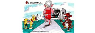 Charge do cartunista Carlos Latuff mostra a resistência do ex-presidente Lula diante da perseguição da mídia e do Judiciário, após a condenação pelo TRF4 nesta quarta-feira 24; candidatura será registrada independente da condenação, reafirmou o PT