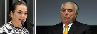 Expulsa do PMDB pelas constantes críticas ao governo Temer, a senadora Kátia Abreu (sem partido-TO) bateu duro no emedebista, em meio à polêmica com a tentativa de empossar uma ministra do Trabalho que não cumpre leis trabalhistas, a deputada Cristiane Brasil (PTB-RJ); "Situação do Brasil hoje é de vaca não conhecer bezerro. Nada mais me assombra. Nada. Chegamos ao fundo do poço. Não temos presidente. Temos um refém", disparou a parlamentar no Twitter; refém de Roberto Jefferson e da banda podre do Congresso, Temer agora não consegue mudar a indicação para a pasta