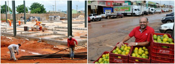 Cerca de R$ 10 milhões são destinados a reformas e construções. Na Feira do Produtor e Atacadista de Ceilândia, por exemplo, foram recapeados 37,8 mil metros quadrados. Melhoria reduziu perdas de produtos, como os do distribuidor de laranjas José Purcino