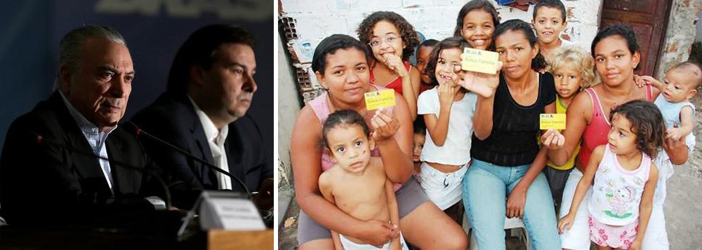 "O ataque ao Bolsa Família, programa com reconhecimento internacional, é o sinal para começar a extingui-lo. Cortes em programas e políticas de proteção social têm sido a regra. O Governo Temer optou claramente por cortar benefícios e reduzir, drasticamente, as subvenções dos programas sociais", escreve o deputado federal Paulo Pimenta; "Mais do que isto querem, Rodrigo Maia, o governo e os seus aliados, acabar com a legislação e fiscalização que caracterizam condições como análogas as do trabalho escravo", completa