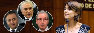 Pré-candidata à presidência da República pelo PCdoB, a deputada estadual Manuela D'Ávila criticou o governo de Michel Temer, ao dizer que, nesta fase do capitalismo contemporâneo, "o governo do povo, a democracia, é colocada de lado quando afeta os interesses de funcionamento do sistema"; de acordo com a parlamentar, "a Constituição de 1988, elaborada logo após o fim da ditadura que governou o Brasil de 1964 a 1985, foi chamada de “Constituição Cidadã” justamente por sua carta de direitos"; "Hoje, ela é rasgada pelo golpismo"