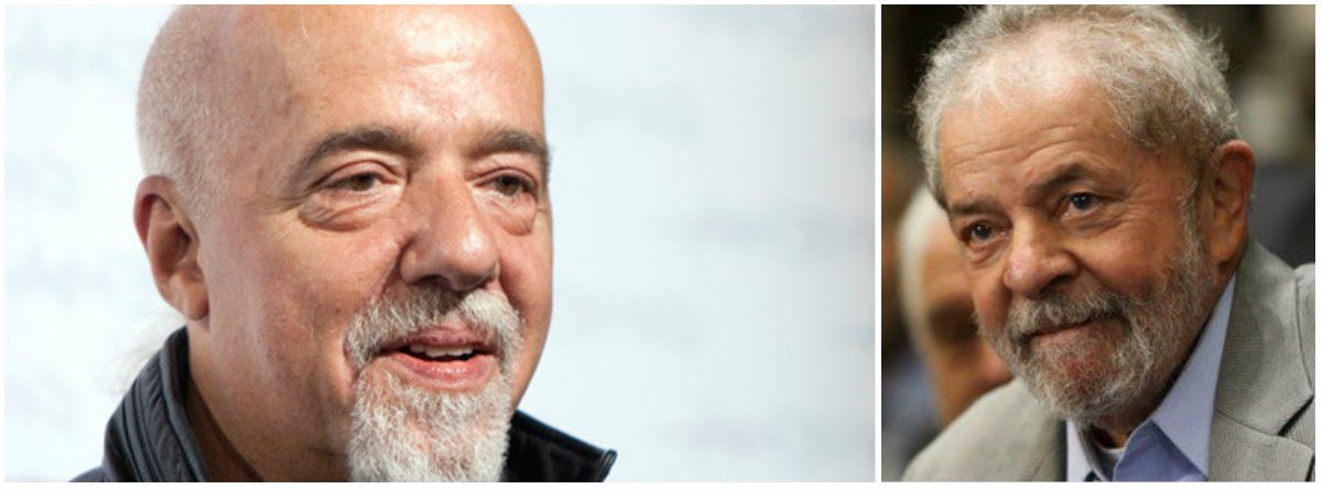 Em seu Twitter, o escritor Paulo Coelho ironizou a condenação de Lula em segunda instância num momento em que crimes muito mais graves de outros políticos sequer foram investigados ou julgados; "Finalmente! Agora está tudo 100% no mundo político. Ministros impolutos, Congresso honesto, deputados que pensam apenas no bem do país, senadores que não acobertam crimes de seus pares, juízes que não se deixam pressionar pela mídia e, completando o quadro #LulaCondenado", postou