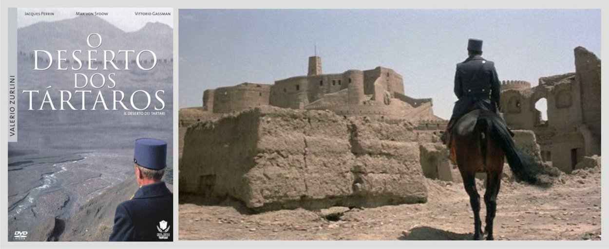 Qual o sentido da vida? Pergunta que o ser humano se faz há milênios e que esbarra em respostas palpáveis. Viver é um ir-e-vir com infinitos propósitos. Um caminhar em busca de algo que nem sempre o homem sabe o que é, nem no que vai dar; Diante desse dilema, o escritor italiano Dino Buzzati, em “O Deserto dos Tártaros”, cria uma alegoria do homem diante da espera, da ausência de sentidos, das escolhas, do destino e dos rumos que a vida toma