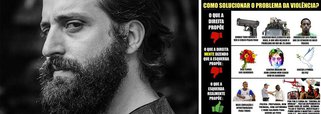 Gregório Duvivier postou um meme nas redes sociais que praticamente desenha para a direita xucra que não entendeu o que a esquerda compreende como solução para o problema grave de violência no Rio de Janeiro