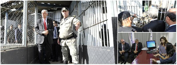 Representantes do Tribunal de Justiça de Goiás, do Ministério Público e da Defensoria Pública estaduais e da Comissão de Direitos Humanos da OAB em Goiás (OAB-GO) inspecionaram nesta quarta-feira 3 o Complexo Prisional de Aparecida de Goiânia, palco de uma rebelião em que ao menos 9 detentos foram mortos e 14 ficaram feridos, após determinação da presidente do STF, ministra Cármen Lúcia; segundo o presidente da Comissão de Direitos Humanos da OAB, o clima na unidade prisional continua tenso