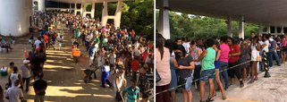 Depois de retirar uma presidente eleita sem comprovação de crime, isto é um golpe, e tentar inabilitar o principal candidato das eleições de outubro, um novo golpe está sendo preparado contra o eleitor brasileiro: em Salvador, o TRE pode anular 25% dos cadastros dos eleitores, sob a justificativa de que não fizeram a identificação biométrica; o prazo para o cadastramento encerrou-se na quarta-feira 31; uma fila de mais 800 metros se formou nas imediações do TRE baiano para o cadastramento digital de eleitores; situação semelhante também ocorreu em outros estados nordestinos; justamente no Nordeste, o ex-presidente Lula tem intenções de voto que chegam a 58%, segundo Datafolha