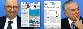 Mantida de pé pela publicidade governamental, a imprensa chapa-branca, liderada pelos jornais Globo e Estado de S. Paulo, tratou de esconder os números desastrosos do emprego, divulgados ontem; em novembro, primeiro mês da reforma trabalhista, houve 12 mil demissões; no entanto, o Estado encontrou um "mas" para destacar os resultados das montadoras e o Globo preferiu olhar para os dados do Rio, onde houve 3 mil contratações após milhões de demissões
