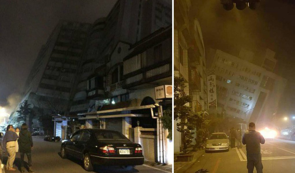 Um terremoto de magnitude 6,4 atingiu a cidade de Hualien, em Taiwan, nesta terça-feira, informou o Departamento de Geologia dos Estados Unidos, causando a inclinação de um hotel e forçando a interdição de uma rodovia próxima, disse o governo; terremoto ocorreu cerca de 22 quilômetros a nordeste da cidade, pouco antes da meia-noite, e o epicentro foi muito superficial, apenas 1 km