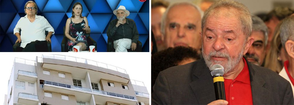 Embora tenha surgido a prova de que o ex-presidente Luiz Inácio Lula da Silva é inocente, uma vez que o triplex da OAS foi penhorado a credores da empreiteira, o caso ainda não foi noticiado pela Globo nem pelas demais emissoras de TV, comprometidas com o golpe de 2016; este foi silêncio foi o principal tema do debate de ontem da TV 247, com Paulo Moreira Leite, Alex Solnik e Gisele Federicce; confira