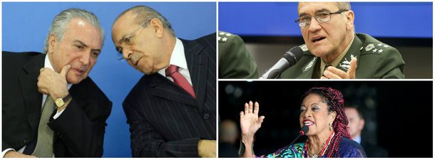 "O General mandou e o governo atendeu. Após o comandante do Exército, general Villas Bôas, afirmar que os militares precisam de 'garantia para agir sem o risco de surgir uma nova Comissão da Verdade', o Planalto anunciou o fim do Ministério dos Direitos Humanos", diz o colunista Guilherme Coutinho; "Ao demitir Luislinda Valois, Eliseu Padilha confessou que a pasta de Direitos Humanos perderá status e será apenas uma secretaria do Ministério da Justiça. Afinal, Direitos Humanos e intervenção militar não combinam"