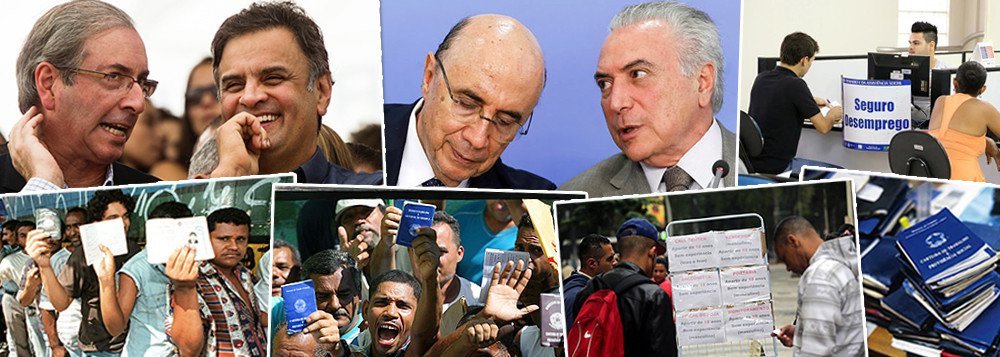 Dados divulgados nesta manhã pelo IBGE confirmam o estrago do golpe parlamentar provocado pela aliança entre Aécio Neves, Eduardo Cunha e Michel Temer; o total de pessoas em desalento, que desistiram de procurar emprego no Brasil bateu recorde no último trimestre de 2017 e chegou a 4,352 milhões de pessoas; maior concentração de desalentados foi registrada no Nordeste; "A causa disso pode ser o ambiente econômico, que coloca muita gente na rua desempregada e desestimula a procura por emprego", afirmou o coordenador do IBGE, Cimar Azeredo