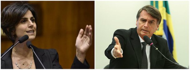 A deputada estadual e pré-candidata à presidência da República pelo PC do B, Manuela D'Ávila, criticou o deputado federal Jair Bolsonaro (PSL-RJ), que defendeu metralhar a Rocinha como alternativa para a criminalidade; "Lembremos que esse discurso absurdo foi aplaudido de pé ao final. Foi a defesa escancarada, sem um pingo de vergonha, da violência total contra os mais pobres", disse a parlamentar em sua conta Twitter
