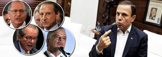 Depois de se lançar à presidência da República e afundar na farinata, o prefeito de São Paulo, João Doria, deve ser derrotado em sua mais nova pretensão política: a de ser governador paulista; isso porque sua candidatura enfrenta resistência em todos os setores do PSDB; de um lado, o governador Geraldo Alckmin defende uma aliança em torno do vice Márcio França, do PSB, para fortalecer sua candidatura presidencial; de outro, José Aníbal tem o apoio dos serristas e defende prévias apenas em maio – o que obrigaria Doria a disputá-las fora do cargo; se isso não bastasse, as primeiras pesquisas apontam Doria atrás de Paulo Skaf, do MDB, o que inviabiliza qualquer aliança