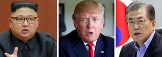Presidente dos Estados Unidos, Donald Trump, disse ao presidente sul-coreano, Moon Jae-in, que está aberto a conversar com a Coreia do Norte, afirmou o gabinete presidencial sul-coreano, depois que os dois líderes conversaram por telefone; im dia depois que as duas Coreias realizaram suas primeiras conversas em mais de dois anos, Trump disse que não haverá ações militares enquanto as conversas estiverem em andamento, segundo comunicado da Casa Azul