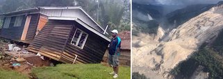 Um terremoto de magnitude 6 atingiu nesta quarta-feira o interior de Papua Nova Guiné, dois dias depois que outro, de magnitude 7,5, provocasse na mesma região avalanches que causaram a morte de pelo menos 31 pessoas e deixaram 300 feridos; o Serviço Geológico dos Estados Unidos, que registra a atividade sísmica no mundo, situou o hipocentro do terremoto a 10 quilômetros (km) de profundidade e o localizou a 90 km de Mendi, capital da província das Terras Altas