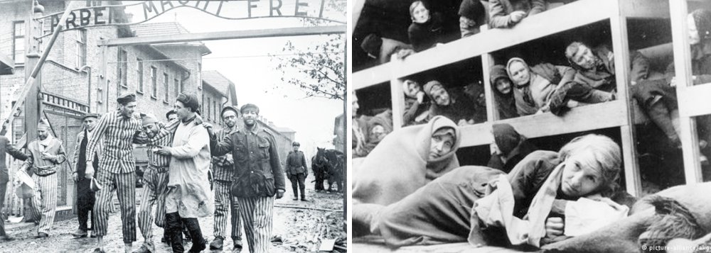 As tropas soviéticas chegaram a Auschwitz, hoje Polônia, na tarde de 27 de janeiro de 1945, um sábado. A forte resistência dos soldados alemães causou um saldo de 231 mortos entre os soviéticos; Oito mil prisioneiros foram libertados, a maioria em situação deplorável devido ao martírio que enfrentaram
