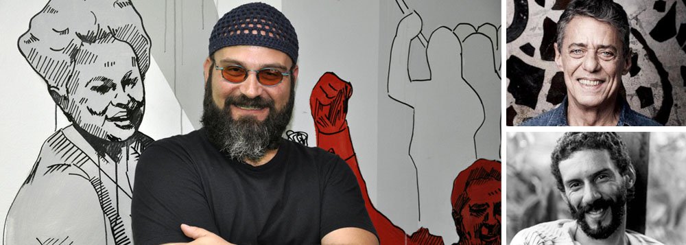 O colunista Gustavo Conde, que é músico, professor, linguista e especialista em análise discursiva, estreou, na TV 247, com o primeiro "pocket show da resistência", em que cantou clássicos da música brasileira, como Cálice, Haiti, Saudosa Maloca e O Bêbado e o Equilibrista, relacionando as canções com o momento político brasileiro; confira