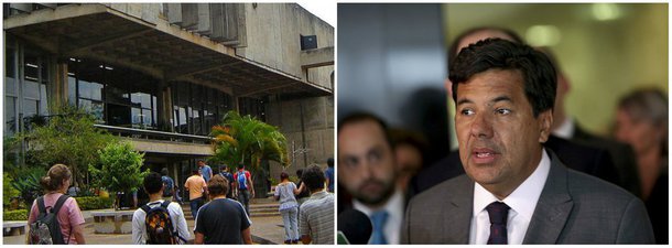 "O ministro usurpador da educação, Mendonça Filho, do DEM, partido descendente da velha ARENA da ditadura de 1964/1985, não perdeu o cacoete autoritário de origem. Mendonça pretende alinhar o front jurídico do golpe – AGU, CGU, TCU, MPF – para proibir a realização do curso 'o golpe de 2016 e o futuro da democracia no Brasil', promovido pela graduação em Ciência Política da UNB", escreve o colunista Jeferson Miola; "O ilegítimo governo Temer avança na censura. Depois da proibição do uso da faixa presidencial no desfile do vampiro neoliberalista da escola Paraíso do Tuiuti, o ataque à autonomia da Universidade é mais um passo grave em direção ao arbítrio. A ditadura de 1964 tentou, mas não chegou a tanto"