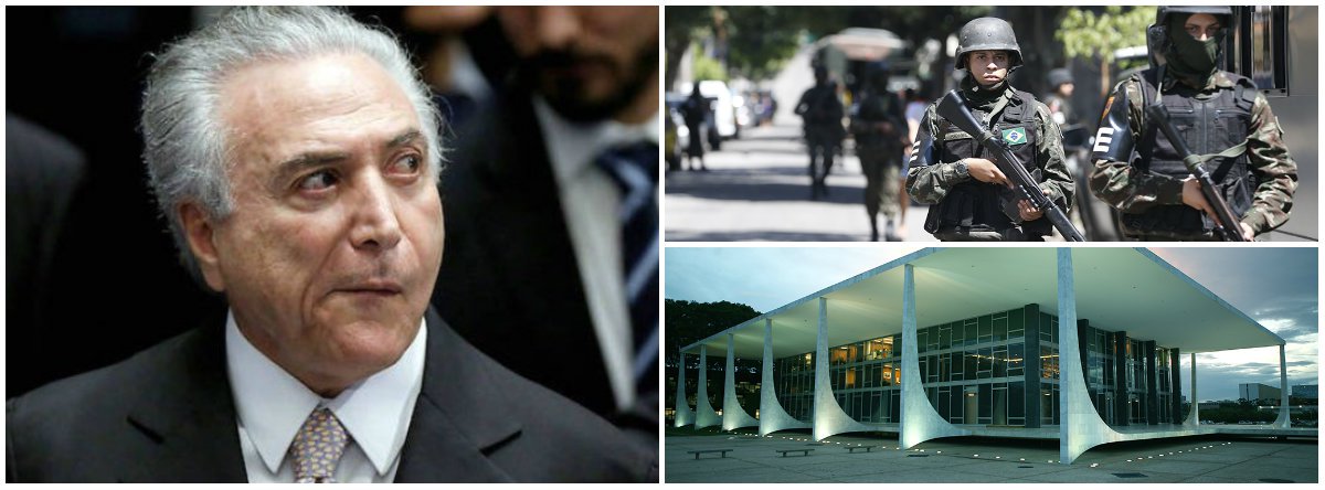 "Quem acompanhou a entrevista dos ministros Raul Jungmann e Sérgio Etchegoyen – que quase não deixou falar o general-interventor Braga Neto – viu que não desceu goela abaixo dos repórteres a história de que a intervenção federal será revogada, na hora de votar a reforma da previdência e “re-decretada” depois, para driblar a proibição constitucional de que a Carta não pode ser emendada durante a vigência de intervenções", diz Fernando Brito, do Tijolaço; "É inevitável que esta questão seja judicializada"