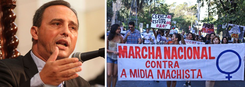 Uma mulher de biquíni segura uma garrafa de 300 ml em uma das mãos, na outra, uma lata de 250 ml; abaixo de seus seios, aparece grifado “600ml”, acompanhado da mensagem: “Faça sua escolha”; essa é mais uma das muitas propagandas de grandes cervejarias em que o corpo feminino é mostrado como um objeto de consumo; mas um grupo de deputados estaduais aprovou um projeto de lei proibindo o estado do Rio a veiculação de propaganda misógina (que represente aversão à mulher), sexista ou estimuladora de agressão e violência sexual; proposta tem como autor o deputado Waldeck Carneiro (PT)