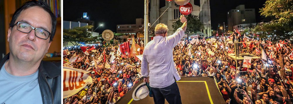"É muito mais do que a candidatura de Lula que está em jogo. É se vamos continuar deixando o golpe avançar ou se vamos começar a dar um basta. Por isso, a defesa intransigente do direito do ex-presidente a se candidatar é muito maior do que o PT e o lulismo. É uma linha divisória entre democracia e golpismo", diz o professor Luis Felipe Miguel, da Universidade de Brasília