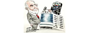 Cartunista Latuff questiona quem realmente está julgando o ex-presidente Lula: serão os desembargadores do TRF-4 ou a Rede Globo que pretende tirá-lo da disputa presidencial para seguir mandando e desmandando no País?
