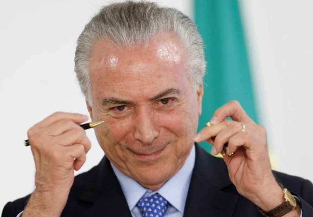 Presidente Michel Temer durante cerimônia no Palácio do Planalto em Brasília, Distrito Federal 6/12/2017 REUTERS/Adriano Machado
