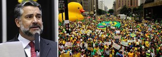 Em meio à onda de febre amarela que se espalha pelo País, o líder do PT na Câmara dos Deputados, Paulo Pimenta (RS), fez uma brincadeira dizendo que "a febre Verde Amarela levou milhares de paneleiros as ruas para protestar contra Dilma e colocar a quadrilha do Jaburu no poder"; "Sintomas: Fixação no PT, muitas horas por dia assistindo Rede Globo, idolatrar Aécio, Moro e os Golden Boys e perder a noção do ridículo com frequência", afirmou