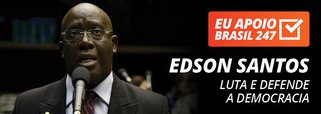 Ex-ministro da Igualdade Racial, durante o governo Lula, e ex-deputado federal pelo PT do Rio, Edson Santos apoia a campanha de assinaturas solidárias do 247. "A mídia monopolista é um golpe no Brasil. Eu apoio o 247, assim como as demais mídias progressistas, de esquerda, porque elas lutam e defendem a democracia em nosso País", diz ele. Assista ao vídeo de apoio