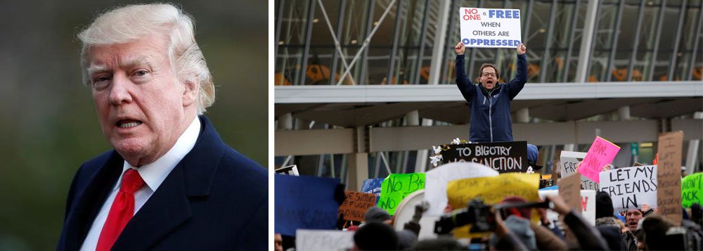 Juiz distrital dos EUA William Alsup, de San Francisco, impediu liminarmente o governo do presidente dos Estados Unidos, Donald Trump, de acabar com um programa que protege de deportação jovens levados ilegalmente aos EUA por seus pais; governo Trump havia anunciado que iria rescindir o Daca, programa de proteção a crianças imigrantes criado pelo ex-presidente Barack Obama