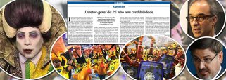 Apontada no desfile histórico da Tuiuti como a grande manipuladora que fez a cabeça dos "manifestoches" no golpe que derrubou a presidente honesta Dilma Rousseff e instalou uma quadrilha no poder, a Globo foi humilhada em pleno carnaval e precisa, mais do que nunca, de uma reconciliação com o público; coincidência ou não, o empresário João Roberto Marinho usou dois de seus jornais, O Globo e Valor Econômico, para exigir a queda do diretor-geral da Polícia Federal, Fernando Segovia, que sugeriu o arquivamento da terceira denúncia contra Michel Temer, por esquemas de propinas nos portos; será que a Globo quer a cabeça de Segovia como primeiro passo para depois cravar uma estaca no peito do vampirão?