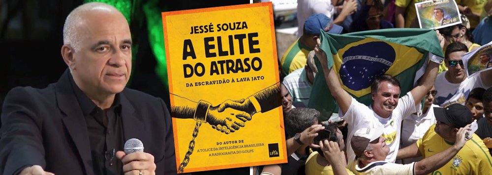 Na reportagem desta quarta-feira sobre "A elite do atraso", livro mais importante do ano, escrito pelo sociólogo Jessé Souza, destacamos como a Globo e a Lava Jato, com a criminalização da política e o estímulo ao discurso de ódio, pariram a candidatura de Jair Bolsonaro; "A Globo e a operação Lava Jato são os agentes principais dessa regressão civilizacional que sacode o país deixado em frangalhos, econômica, política e moralmente pela ação combinada desses agentes", diz ele