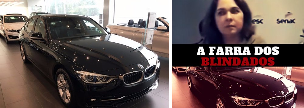 A diretora regional do Sesc, Regina Pinho, alugou uma BMW blindada, assim como seu chefe, o interventor Luiz Gastão Bittencourt, que anda de Mercedes-Benz blindada; tudo pago com dinheiro do sistema S