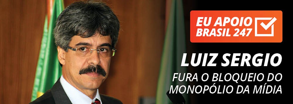 O deputado federal Luiz Sergio (PT-RJ) apoia a campanha de assinaturas solidárias do 247. O apoio à mídia alternativa, diz ele, é uma forma de "furar o bloqueio" do monopólio da mídia, do qual Lula é o maior símbolo de opressão; "Divulgue, assine, participe, curta sua página, assim você vai estar dando a sua colaboração para que nós possamos caminhar na linha de que pretendemos de democratizar a mídia no Brasil", diz ele; assista ao seu vídeo de apoio