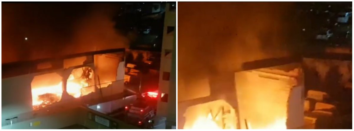 
Um incêndio de grandes proporções atingiu o centro de distribuição dos Correios em Jacarepaguá, na zona oeste do Rio de Janeiro; o incêndio atingiu um galpão e pelo menos seis veículos dentro da área do centro de distribuição, que fica na estrada do Tindiba
