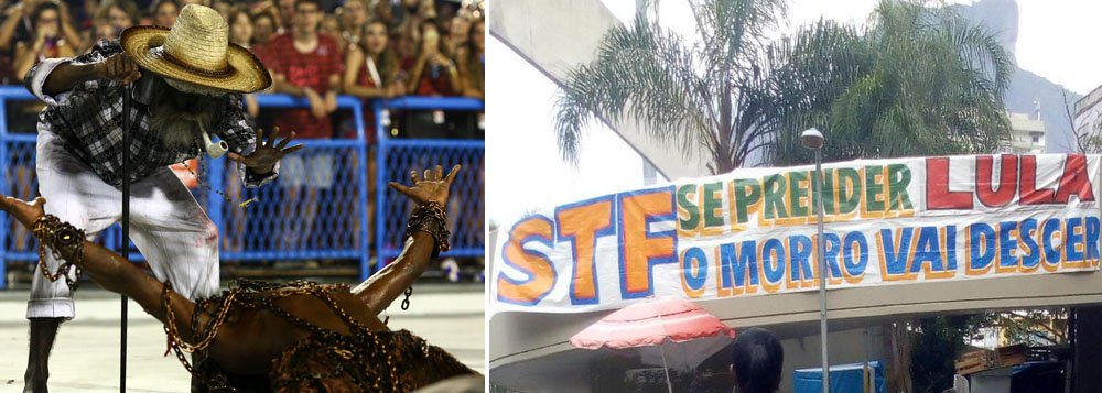 Entre os destaques deste carnaval, para Mauro Lopes, estão o desfile da Paraíso do Tuiuti e a faixa na entrada da Rocinha com os dizeres: "STF se prender o Lula o morro vai descer"